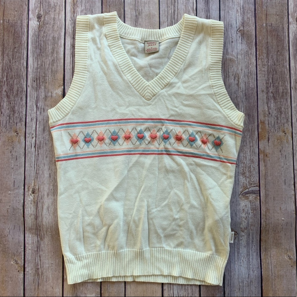 Tommy Jeans Cream Vest